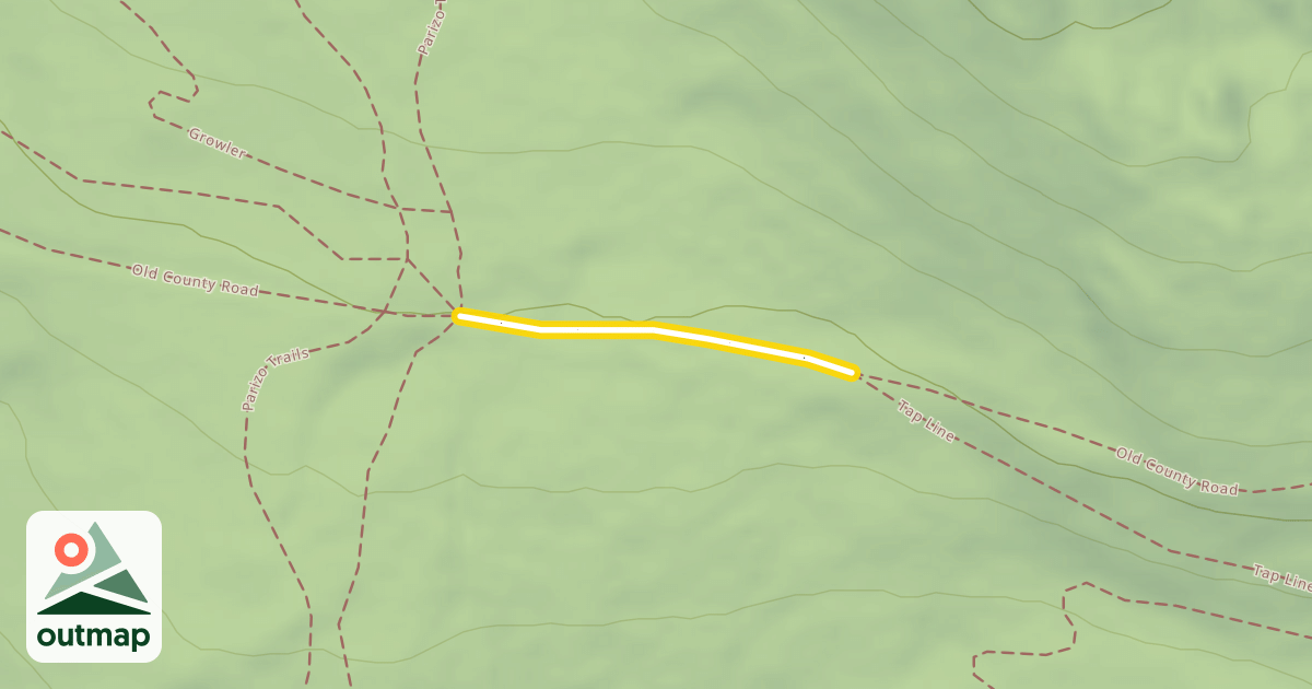 Map of Old County Road