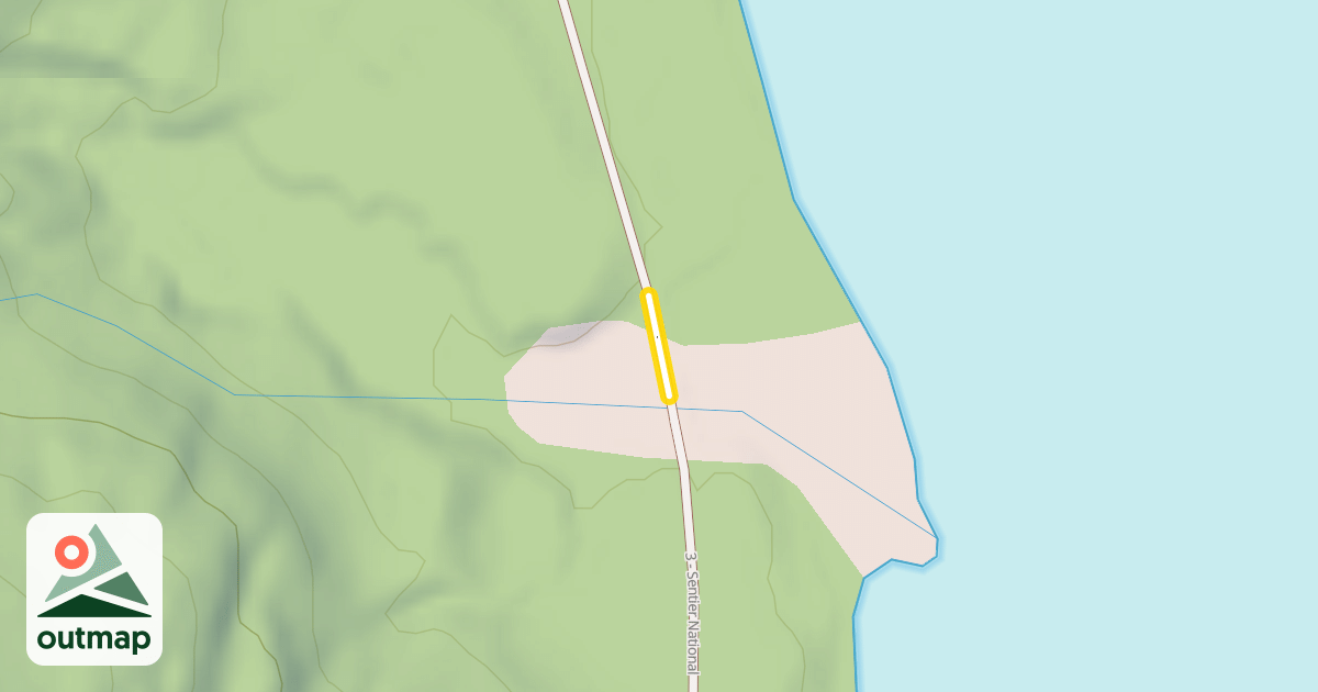 Map of 3 - Sentier National