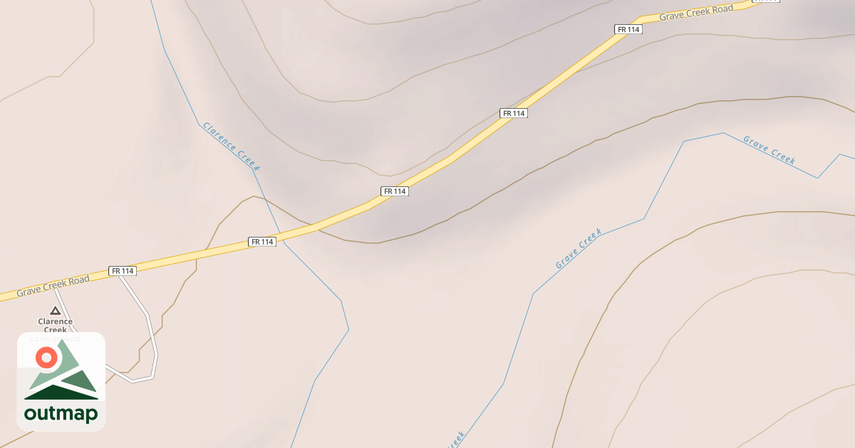 Map of CLARENCE CREEK GUARD STATION
