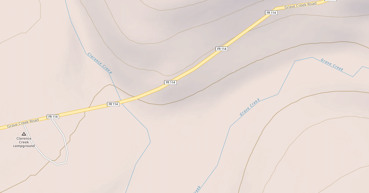 Map preview of CLARENCE CREEK GUARD STATION