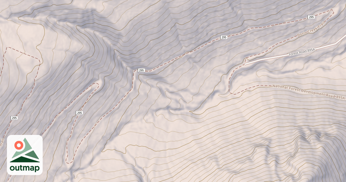 Map of Doris Creek