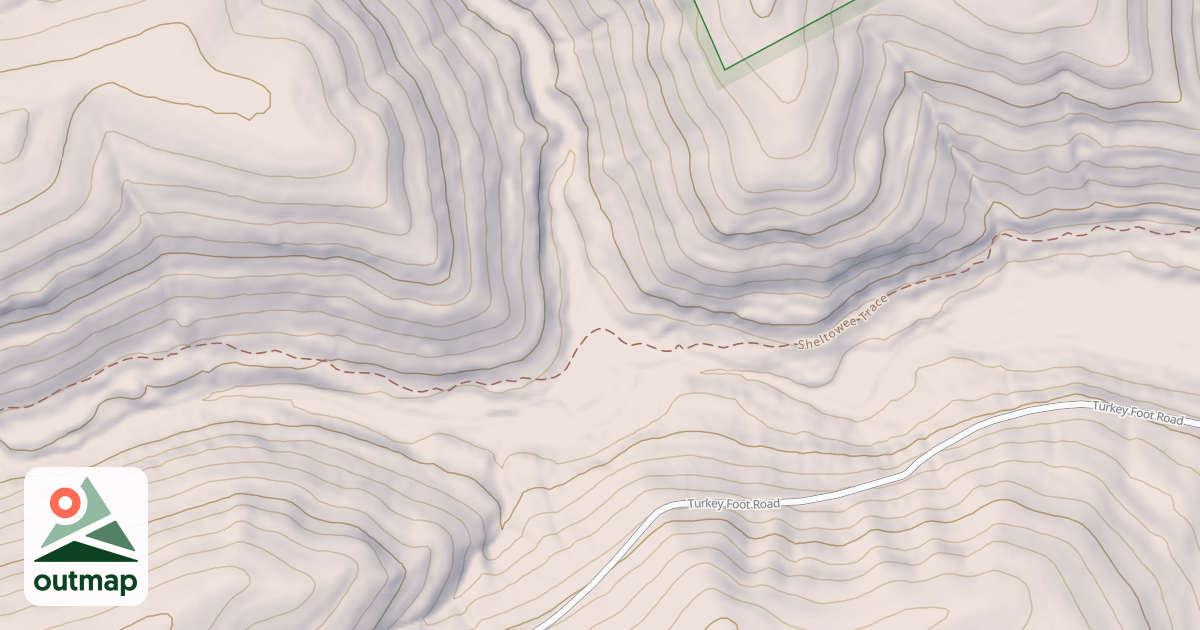 Map of Sheltowee Trace
