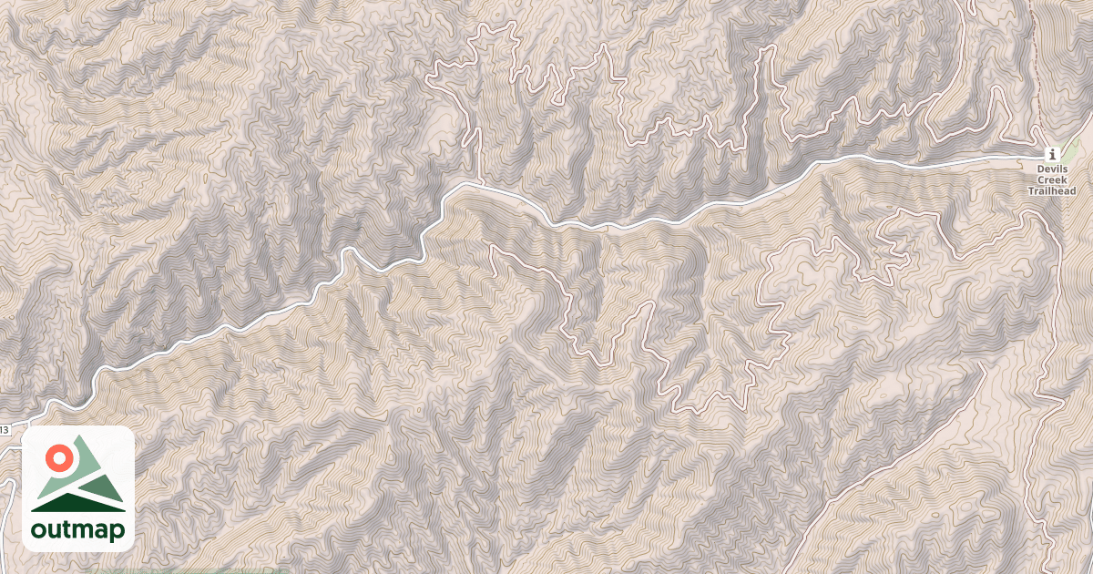 Map of RATTLESNAKE CREEK