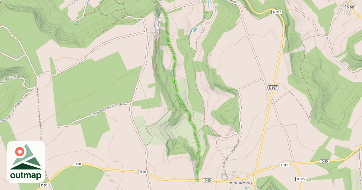 Map of Chemin du Moulin du Colinet