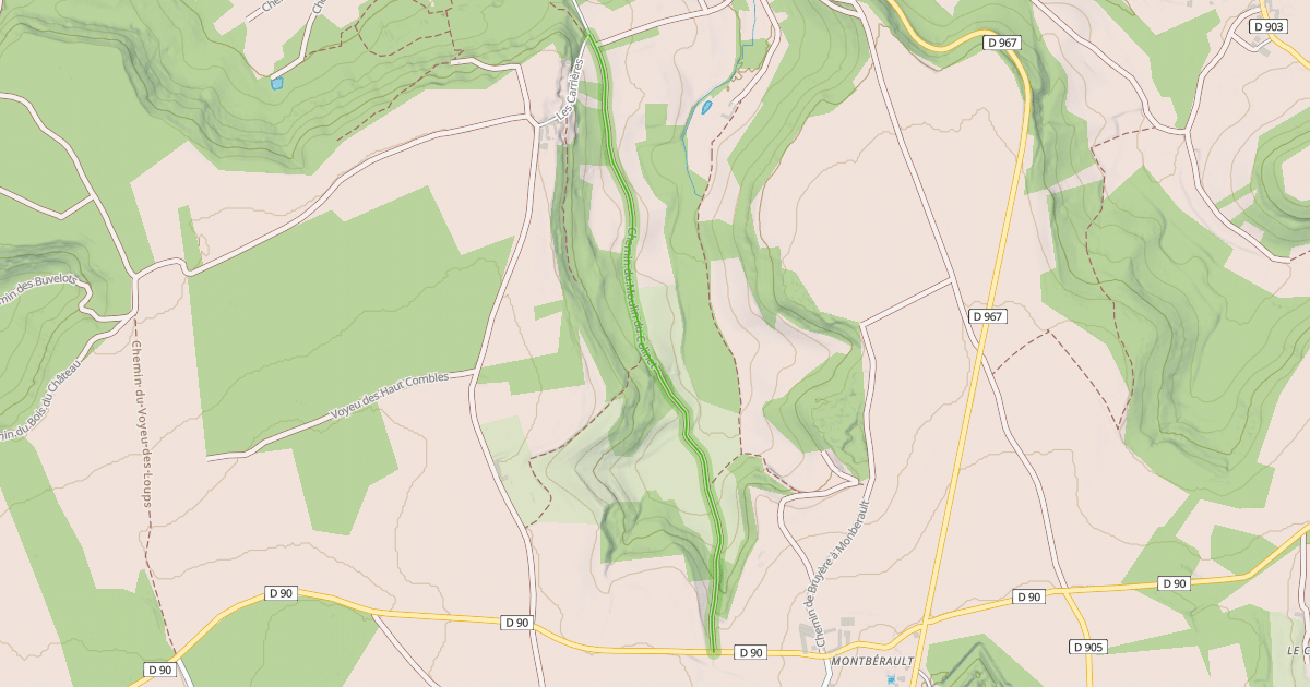 Map preview of Chemin du Moulin du Colinet