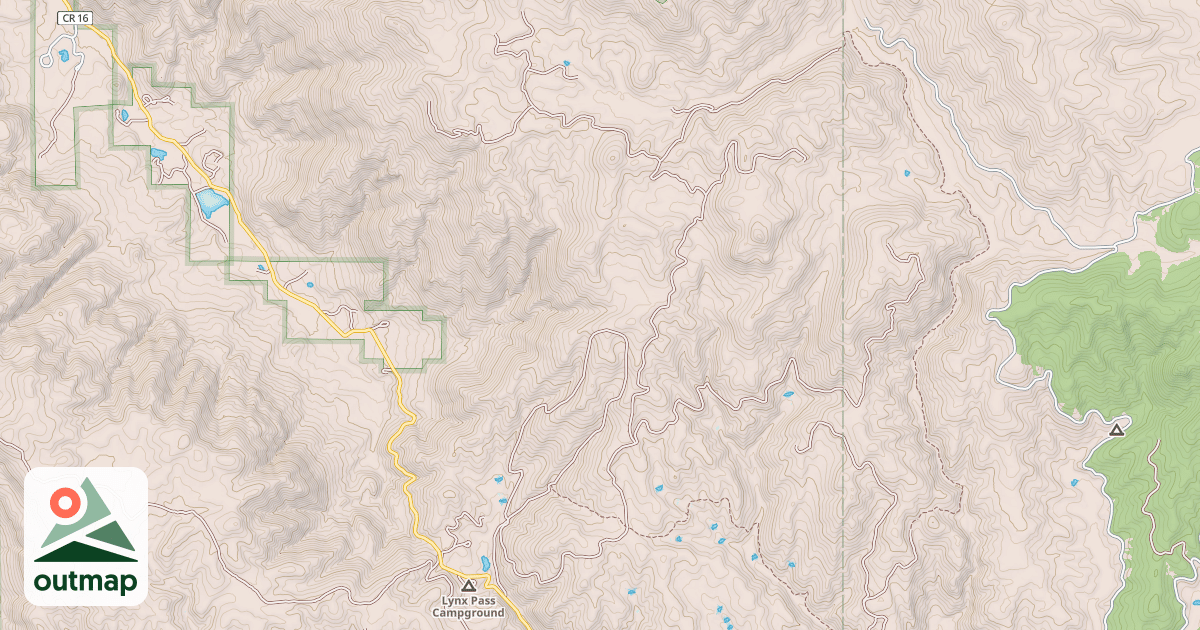 Map of HIGH ROCK CR