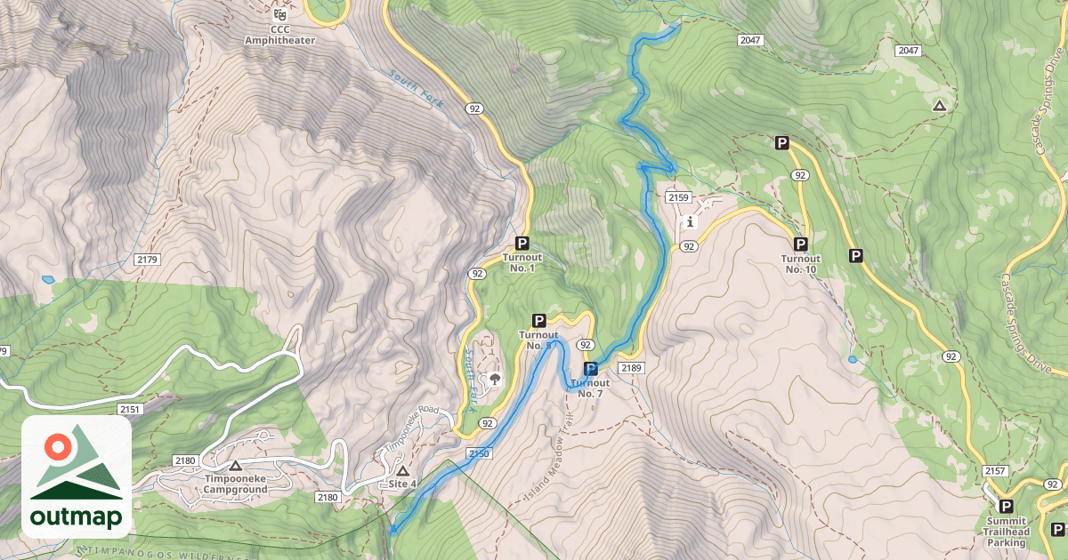 Map of Salamander Flat Trail