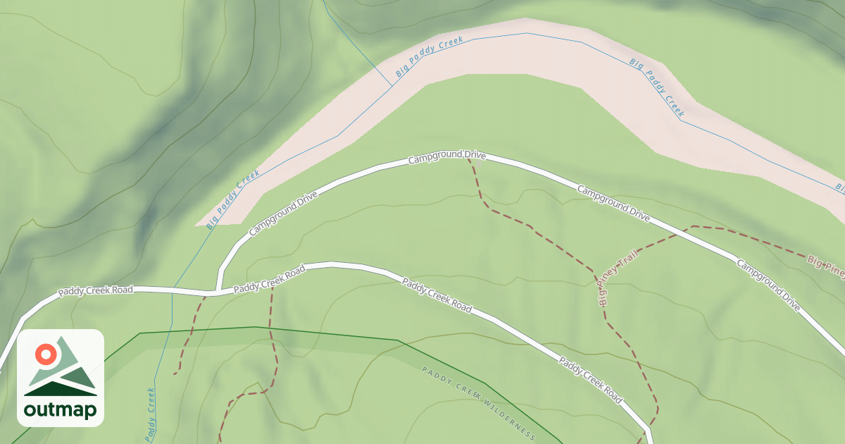 Map of PADDY CREEK REC AREA