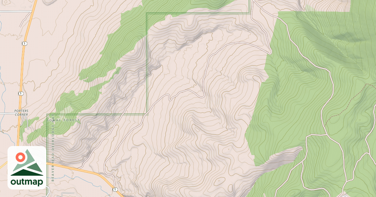 Map of RUNYON GULCH
