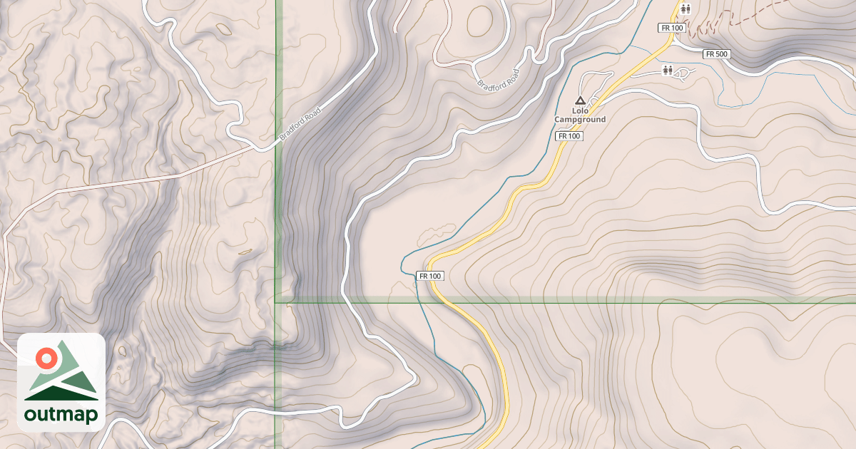 Map of LOLO TROUT CREEK
