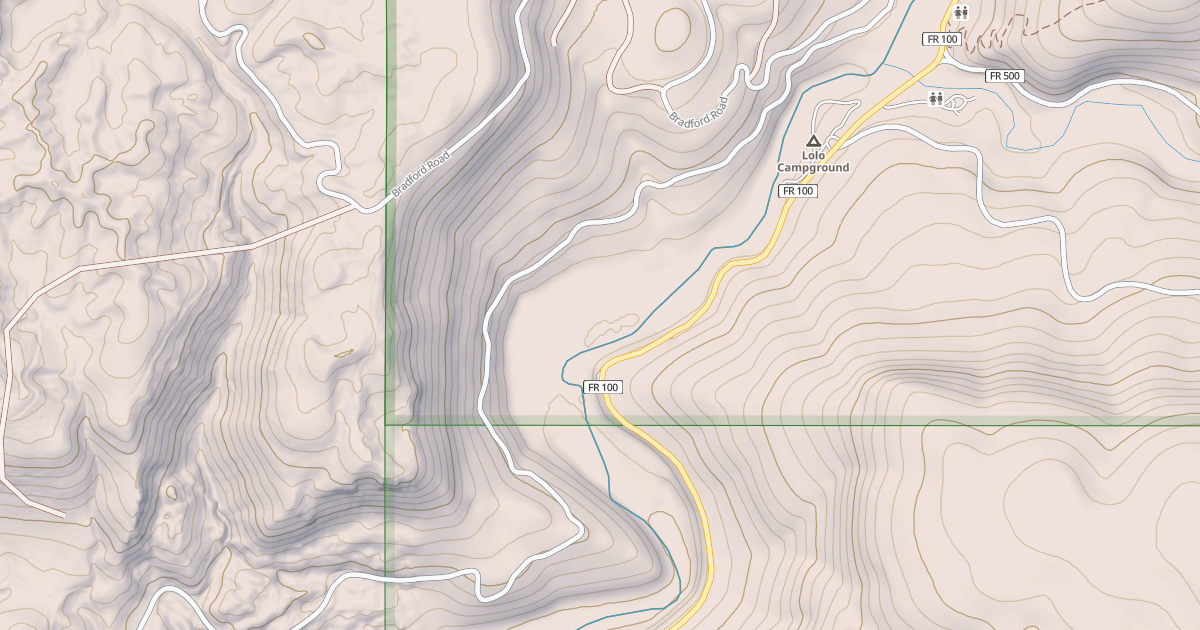 Map preview of LOLO TROUT CREEK