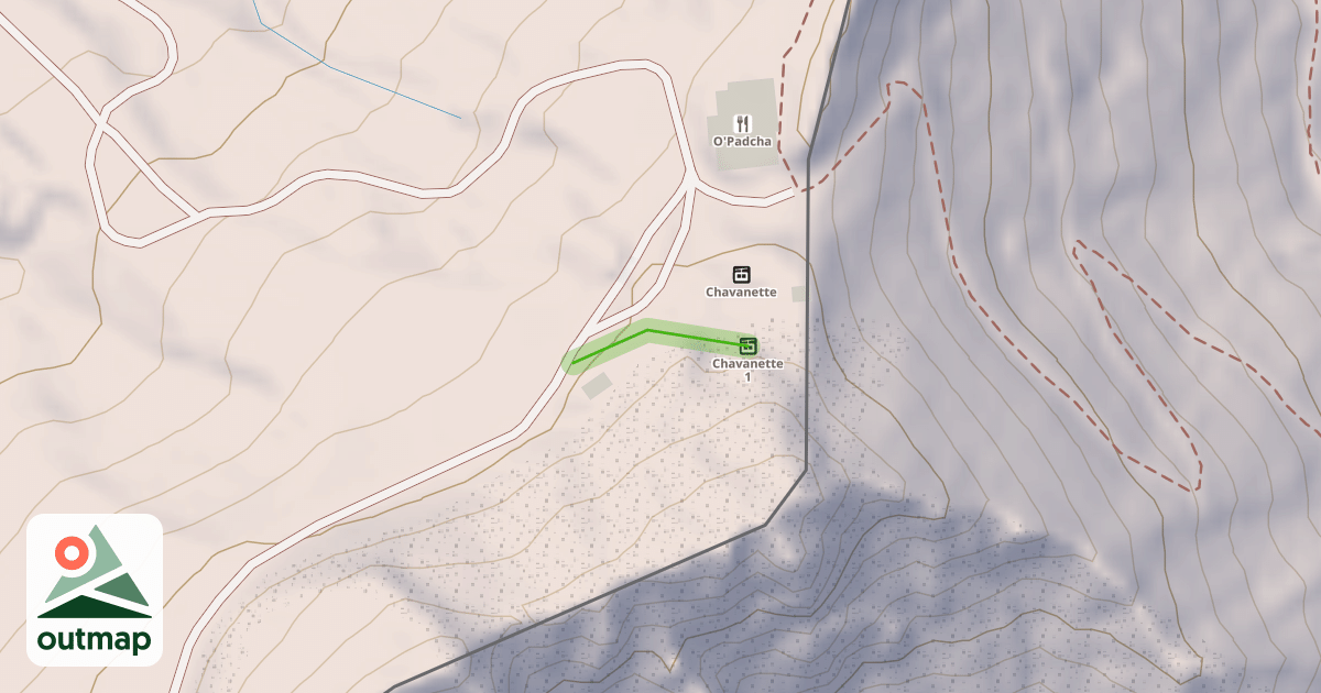 Map of Bleue de Chavanette
