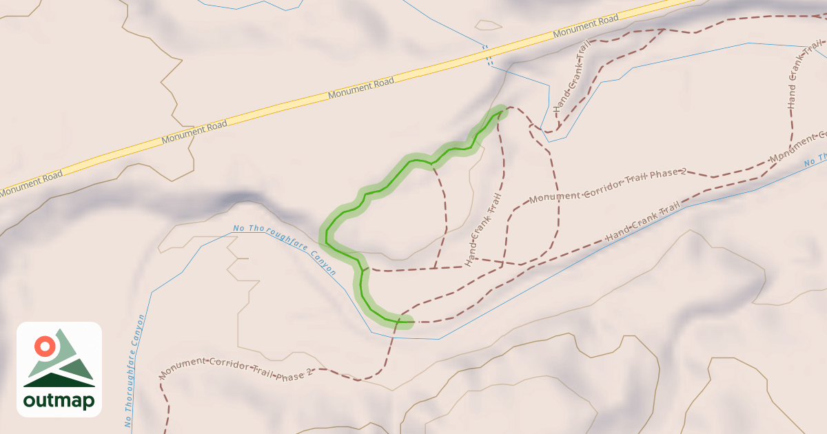 Map of Hand Crank Trail
