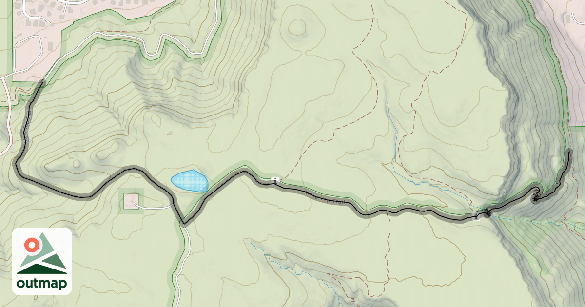 Map of Mesa Top Trail
