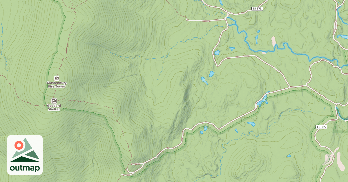 Map of Glastenbury