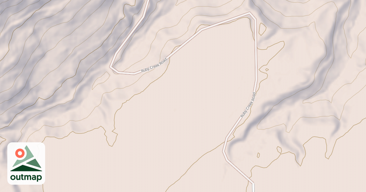 Map of RUBY CREEK