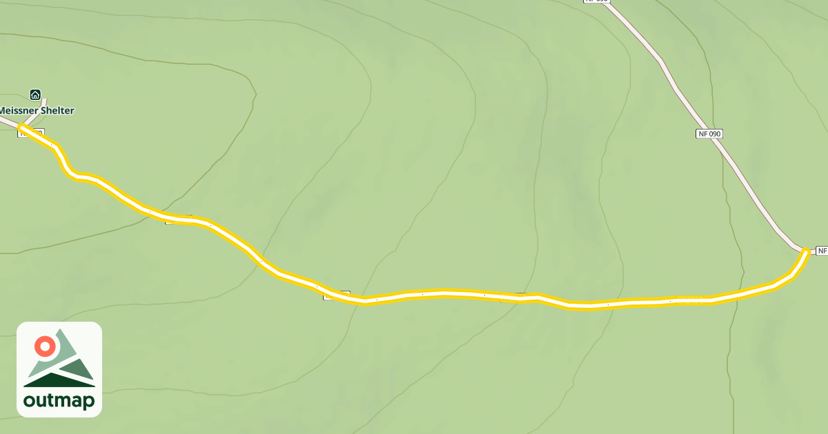 Map of Forest Road 4615-070