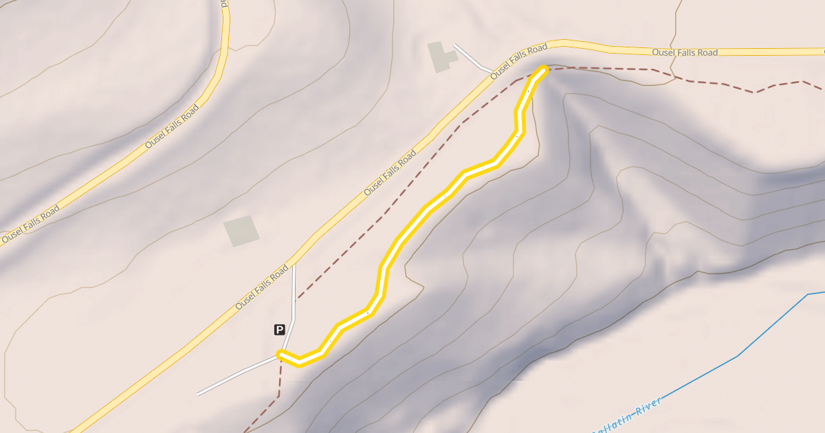 Map preview of Ousel Falls Trail
