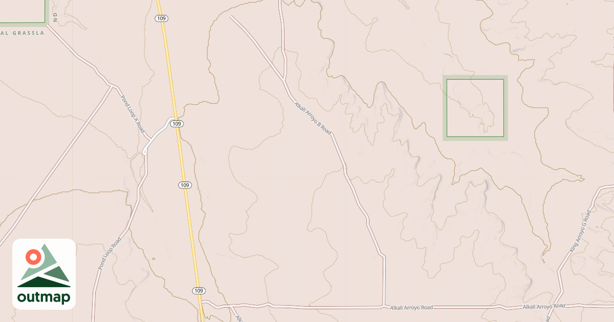 Map of ALKALI ARROYO B
