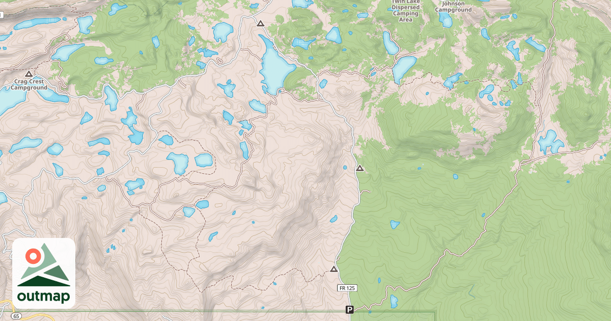 Map of Surface Creek Snowmobile