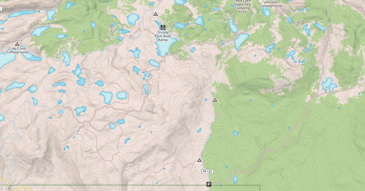 Map preview of Surface Creek Snowmobile