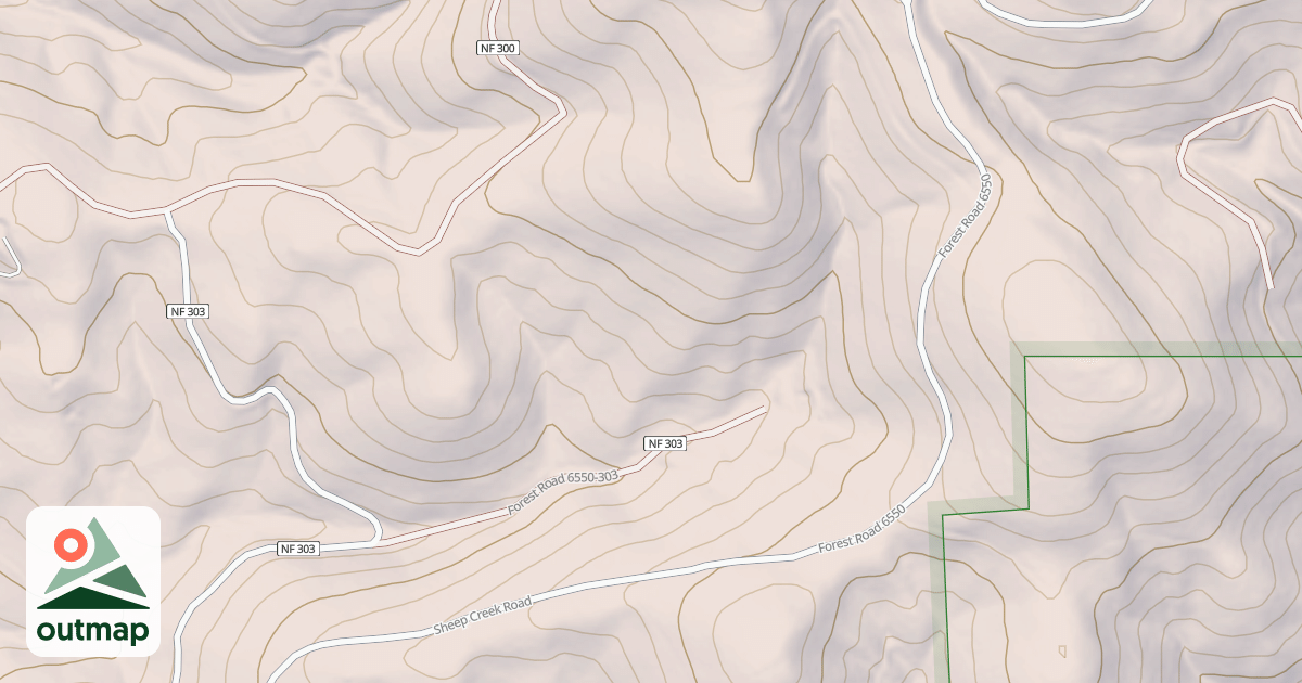 Map of USFS National Forest System Roads {64EB1665-68E5-4F28-8EEF-6E2F24BF3B15}