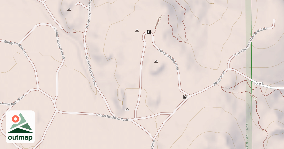 Map of BLM National GTLF Public Motorized Roads 50f822bd-48aa-4804-aa50-7e4665db57ca