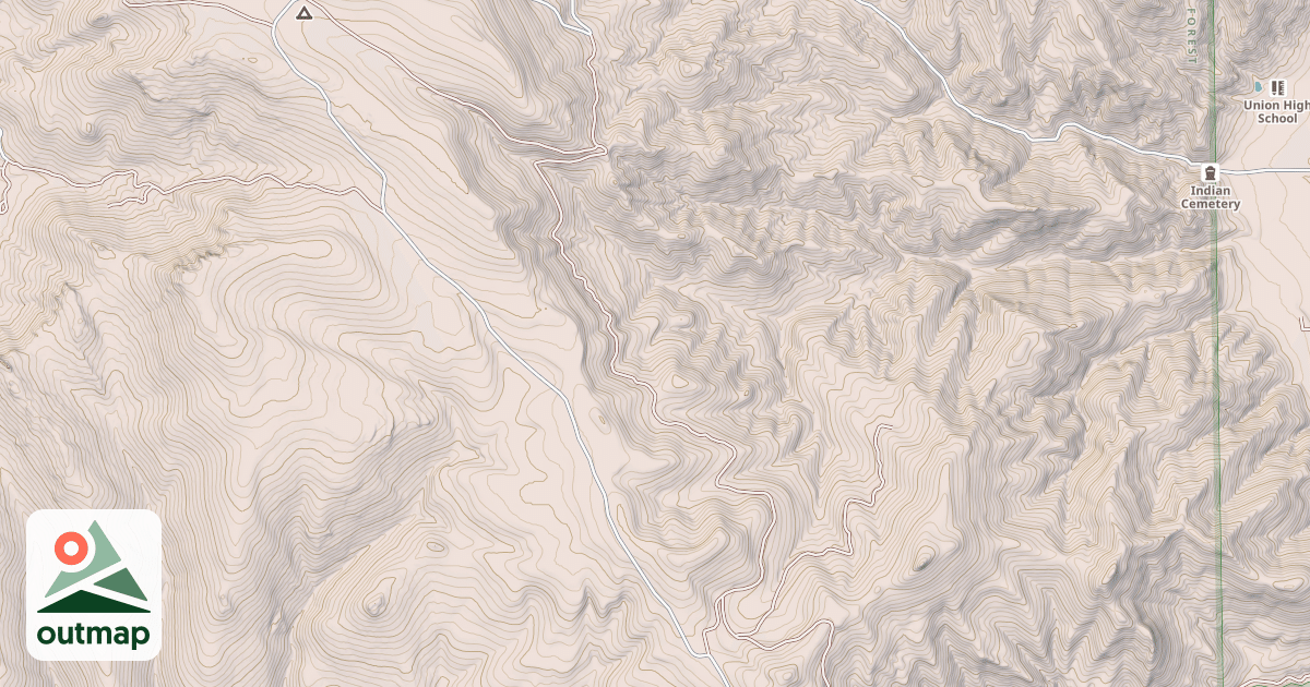 Map of DEEP CREEK SUMMIT