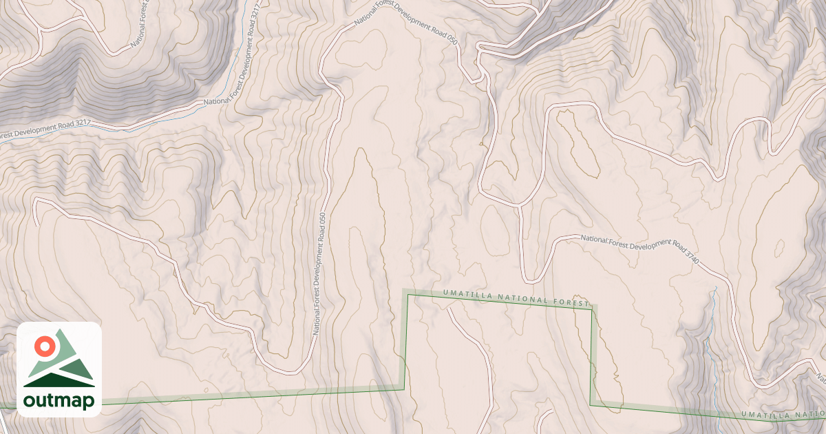 Map of USFS Motor Vehicle Use Map Trails 17625