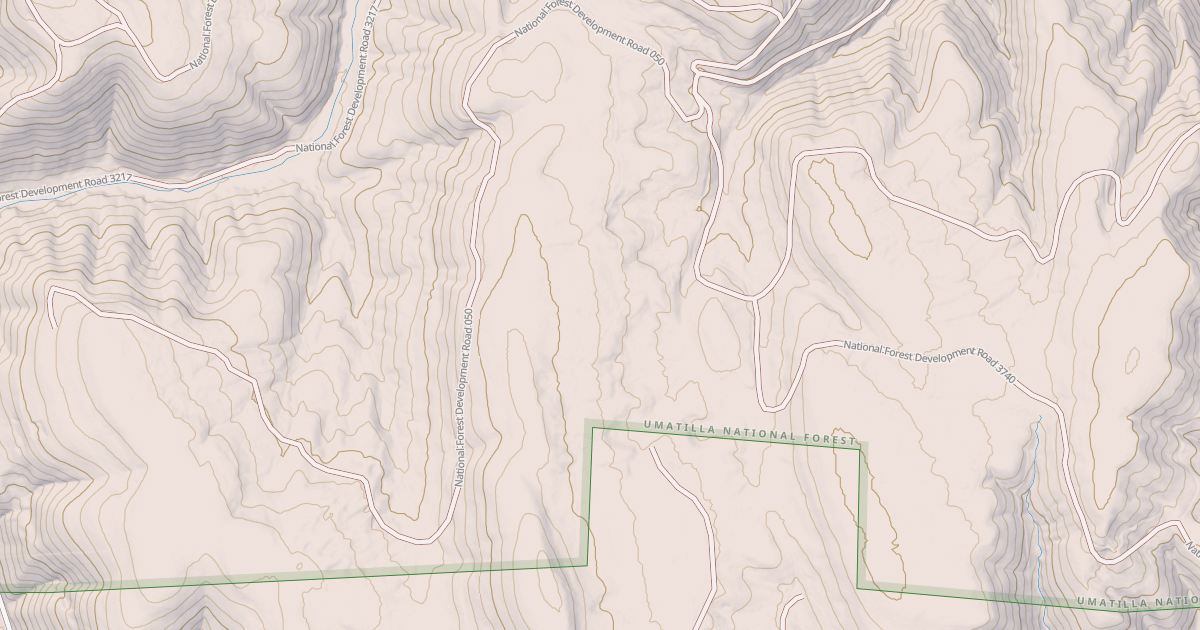 Map preview of USFS Motor Vehicle Use Map Trails 17625