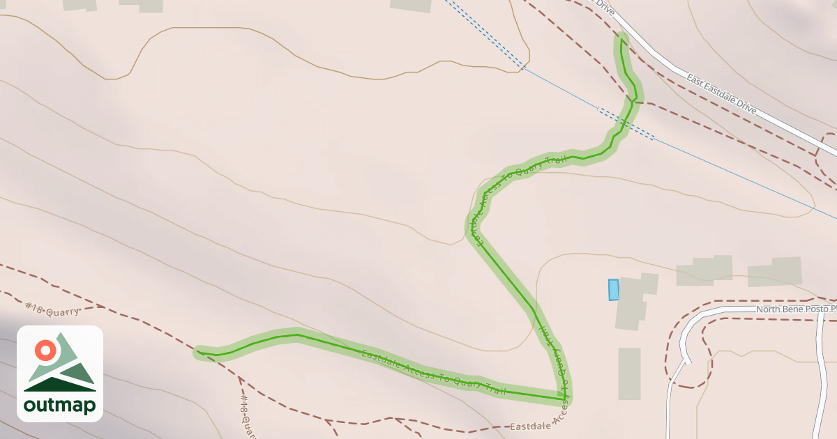 Map of Eastdale Access To Quary Trail