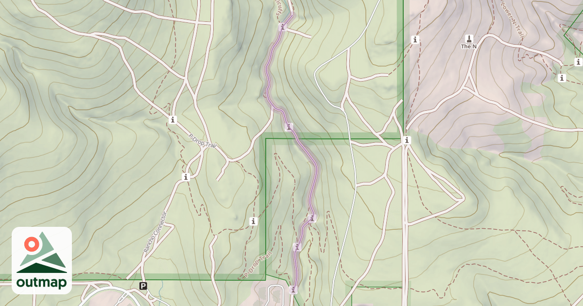 Map of Keystone Canyon Trail
