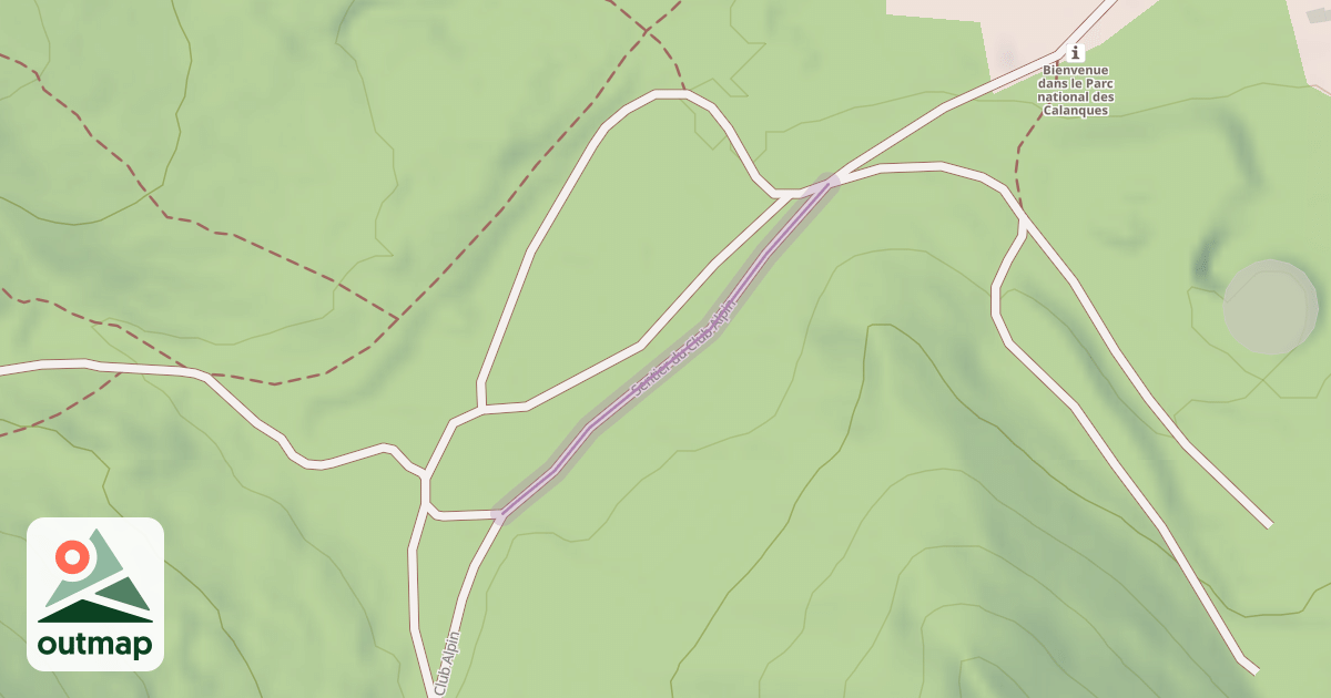 Map of Sentier du Club Alpin