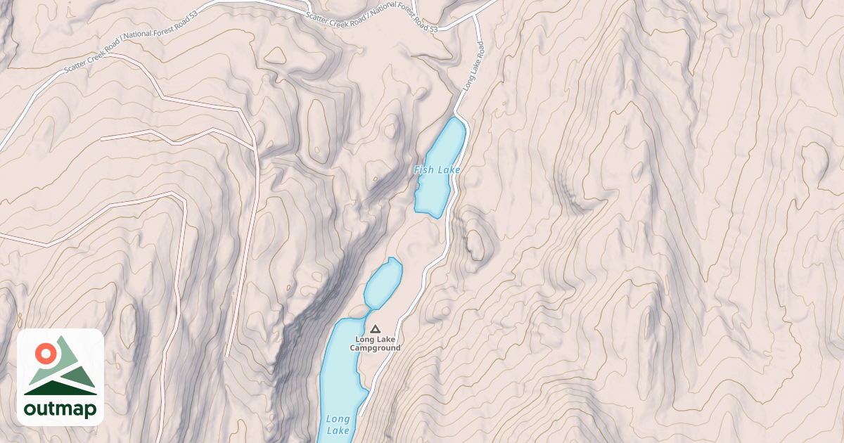Map of LONG LAKE BOAT LAUNCH