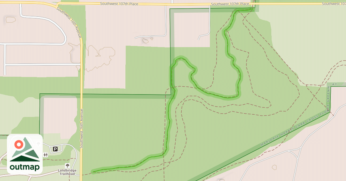Map of Barns Trail North