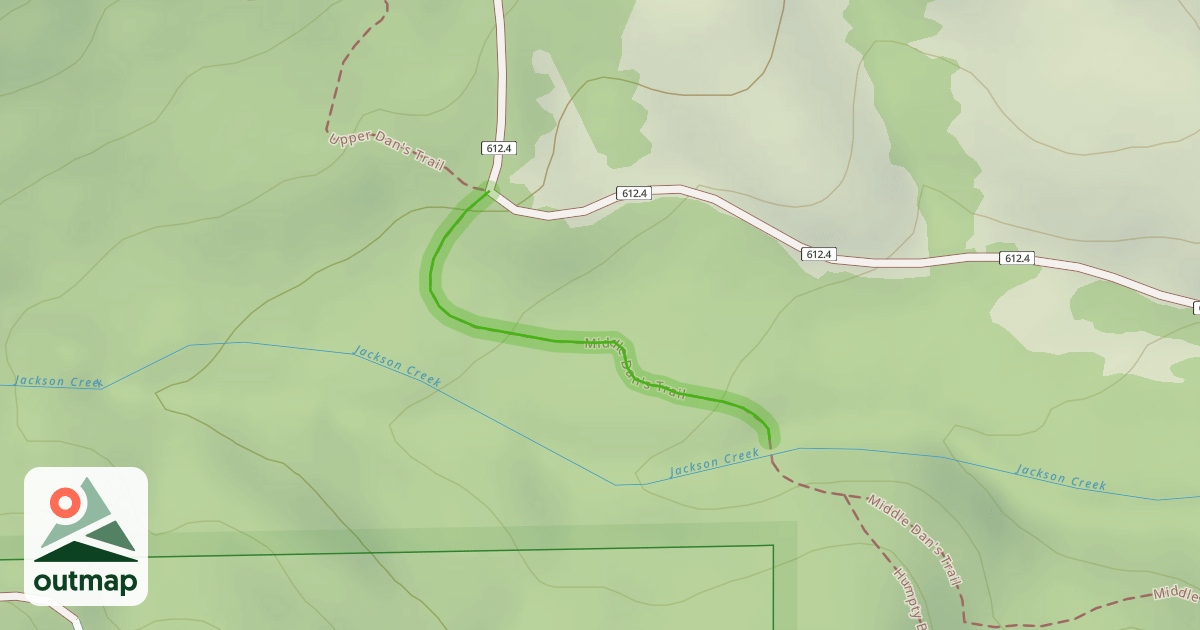 Map of Middle Dan's Trail