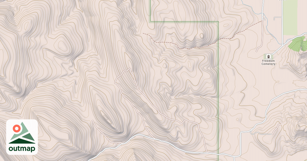 Map of OLD MAN RIDGE