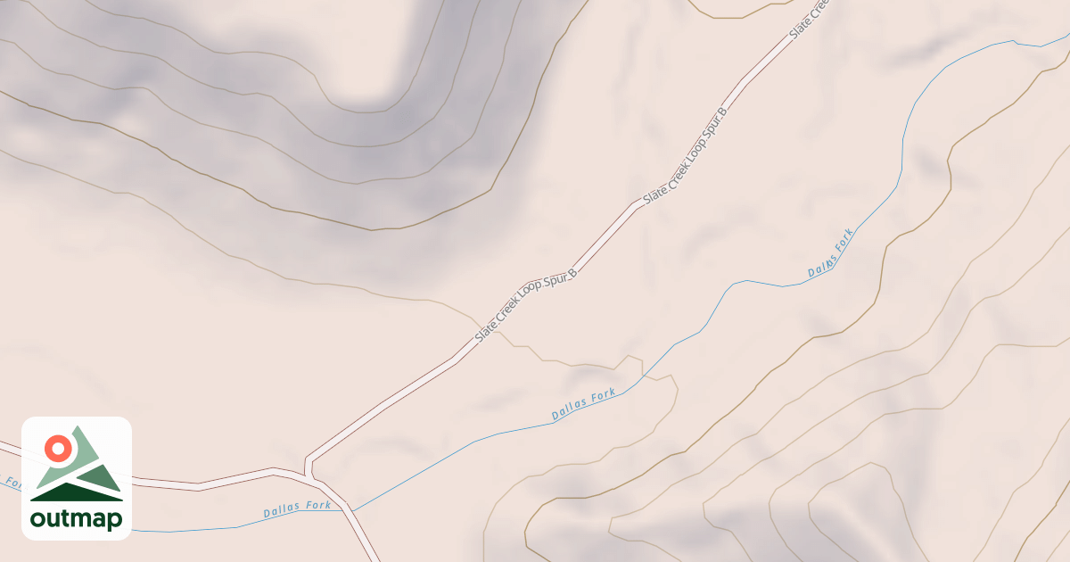 Map of Dallas Fork Snowmobile