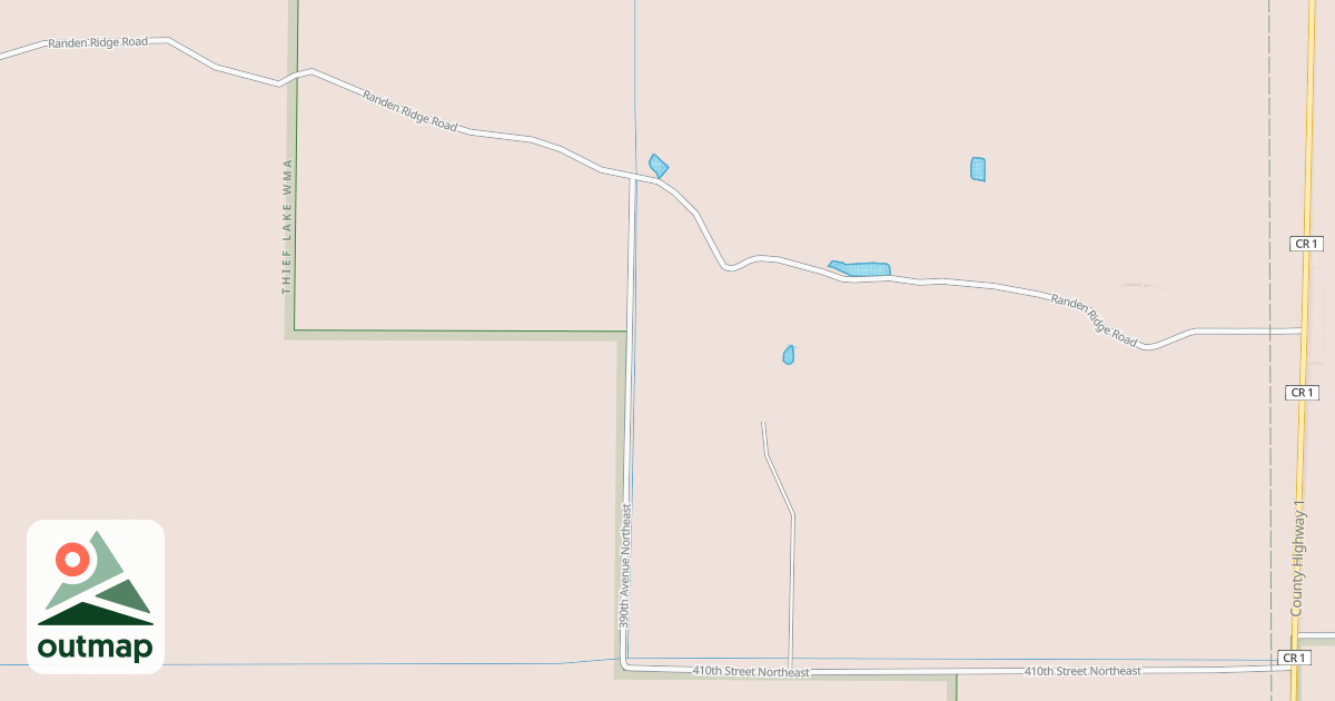 Map of Fourtown-Grygla Trail System