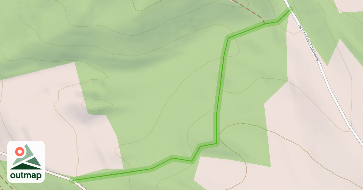 Map of Chemin de Merlet à Monthion