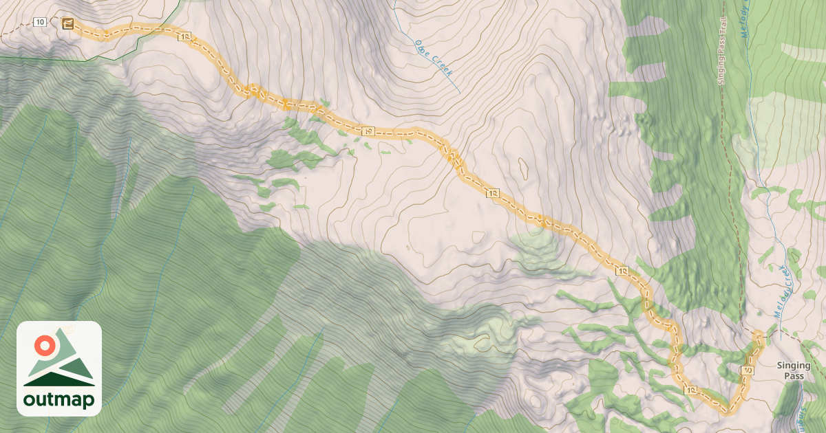 Map of Musical Bumps Trail