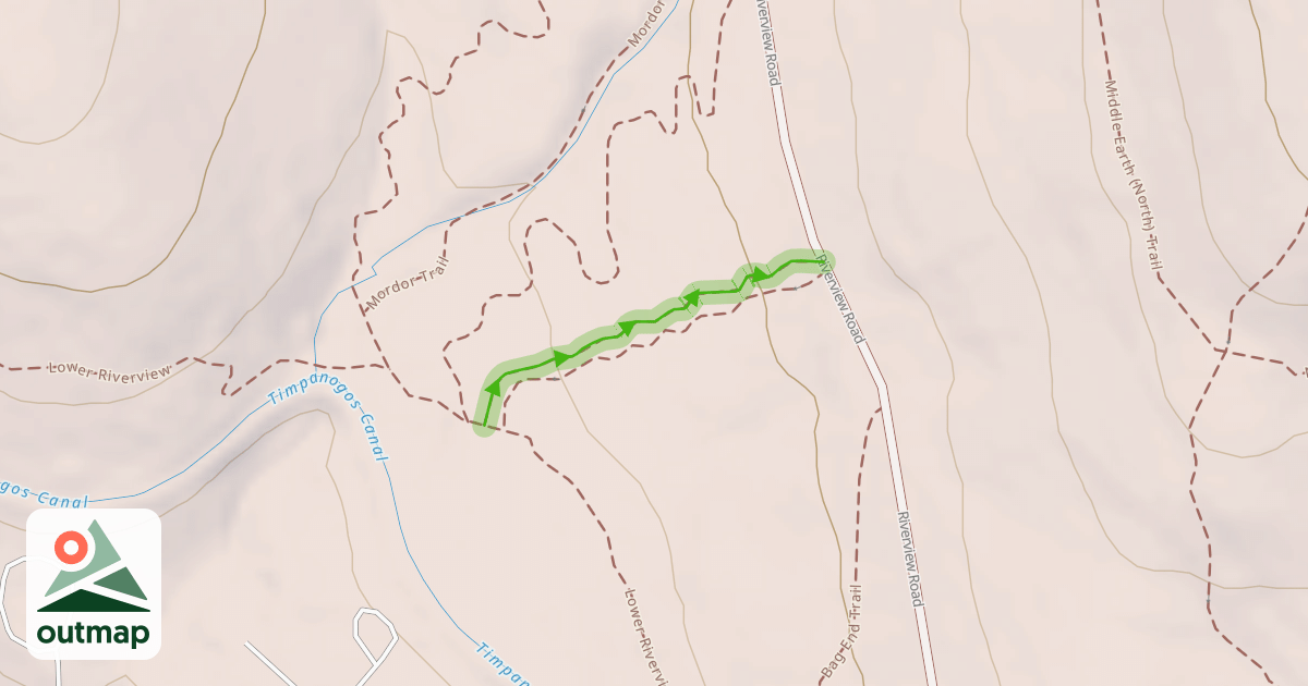 Map of Isengard Slalom 1 Trail