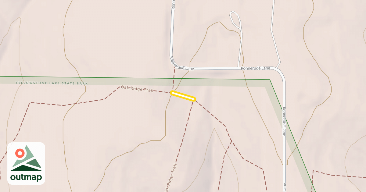 Map of Oak Ridge Trail