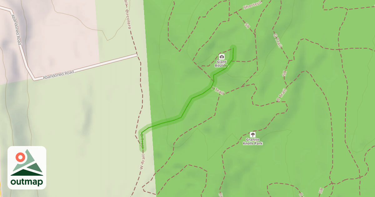 Map of B Trail