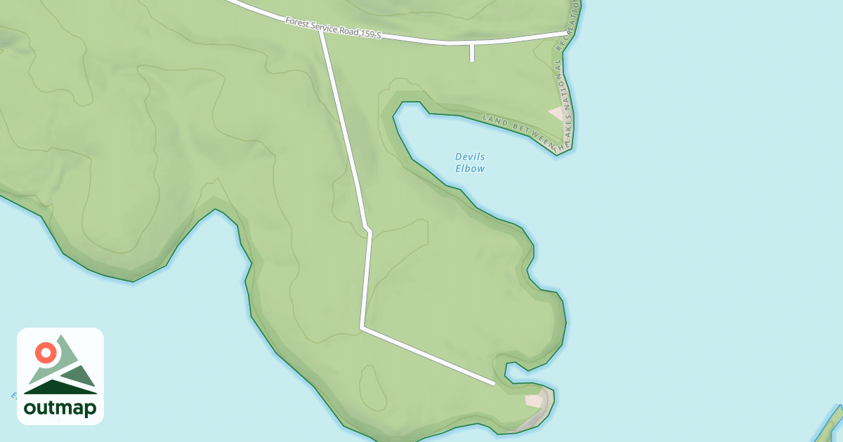 Map of TBD, SERVES BACKCOUNTRY CAMPS