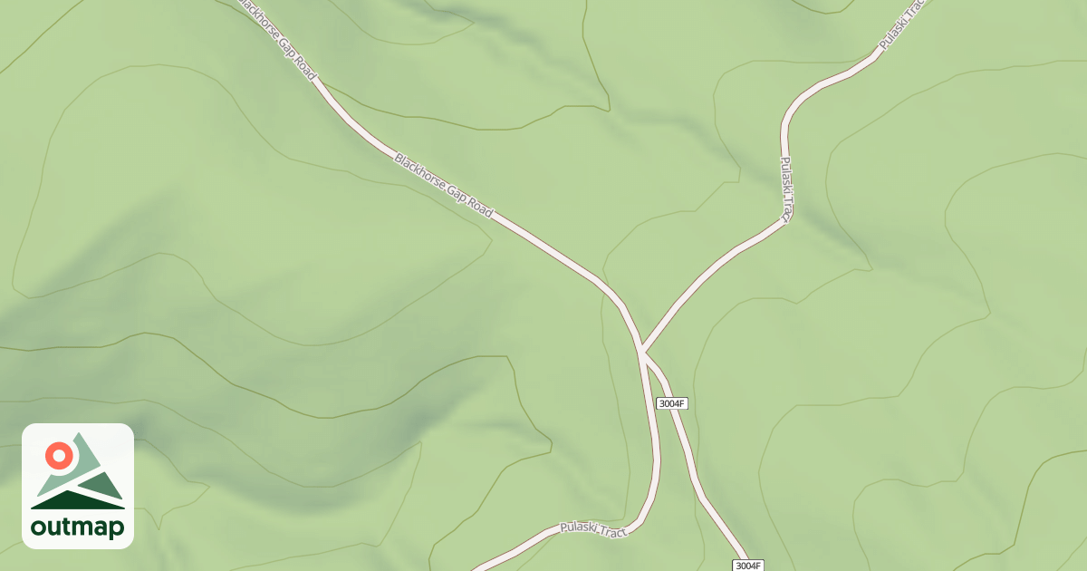 Map of BLACKHORSE GAP  WEST