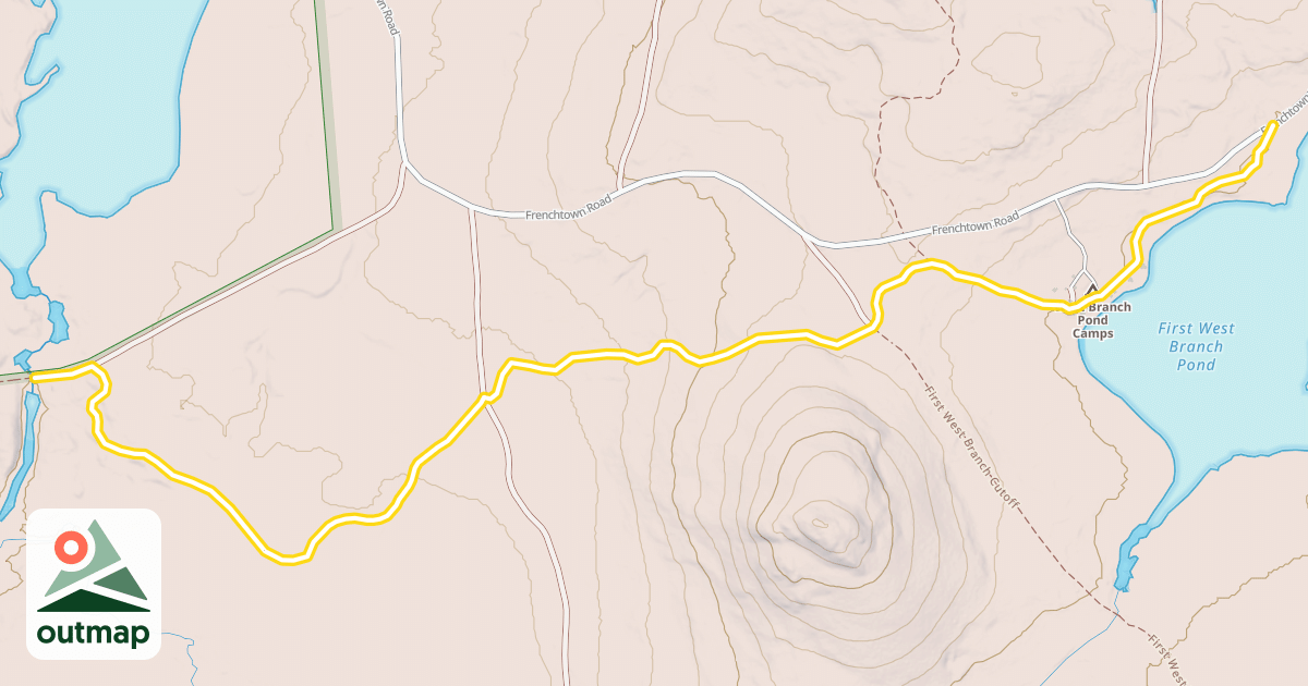 Map of Pleasant River Trail