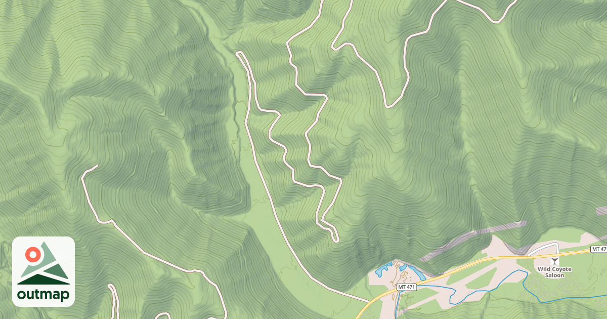 Map of DRIVEWAY RIDGE
