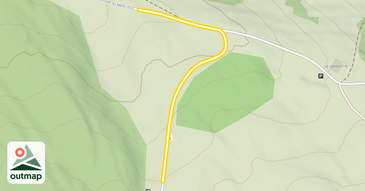Map of Route du Mont d'Or
