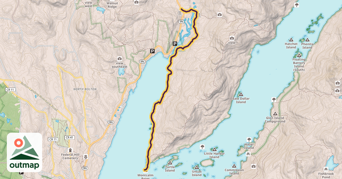 Map of Northwest Bay Trail